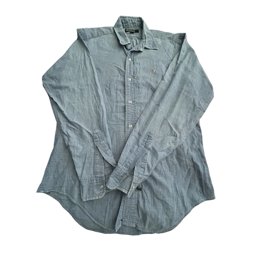Polo Ralph Lauren Button Down Shirt Size 18 Blue